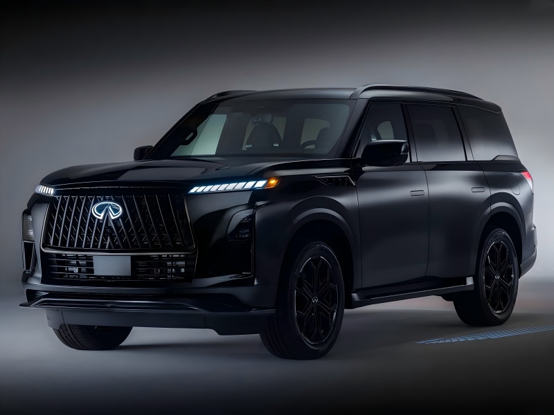 Czarny zestaw zewnętrzny / 3,5T V6 Power – oficjalne zdjęcia wersji sportowej Infiniti QX80 2026